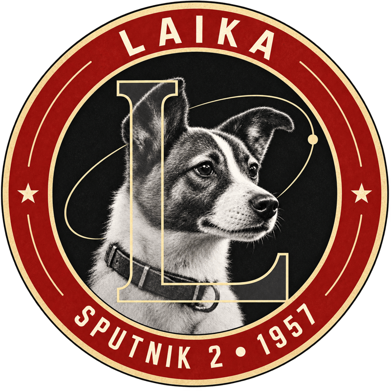 The Space Dog 1957 logo