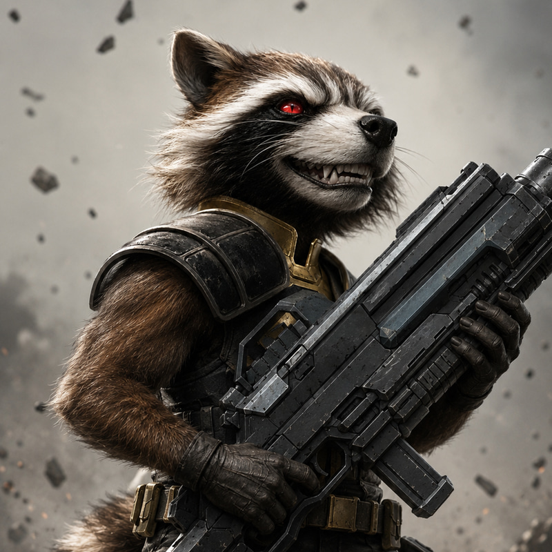 Rocket The Raccoon logo