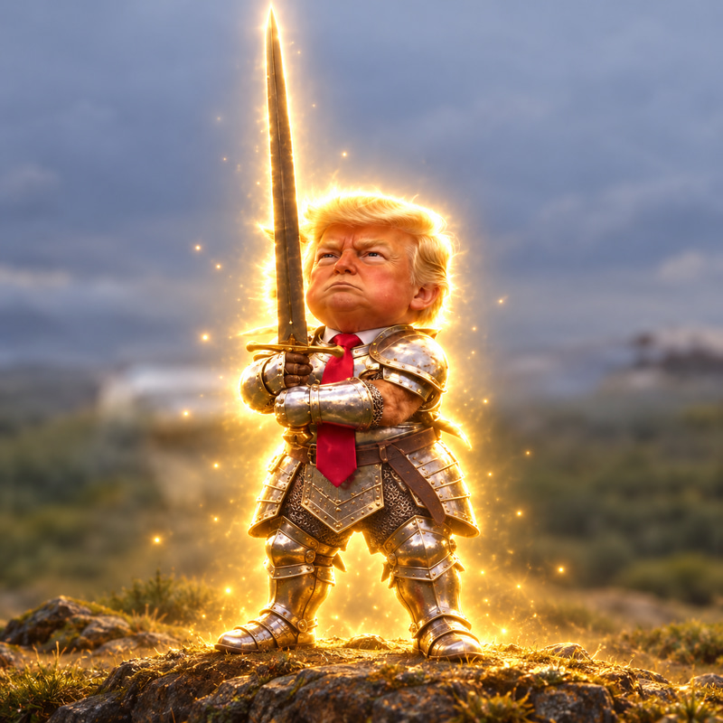 Trump Wif Sword logo