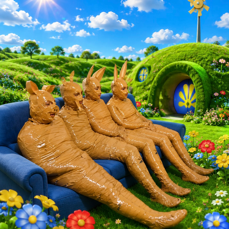 Wrapped Teletubbies logo