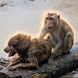 The Monkey And Dog logo