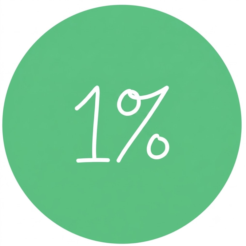 1%
