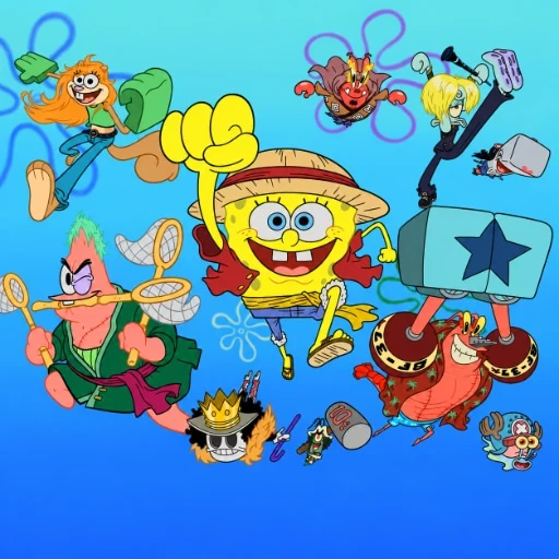 Spongebob One Piece logo