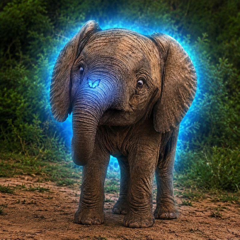 The Butterfly Elephant logo