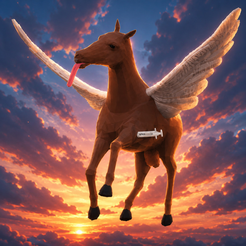 Flying Ketamine Horse logo