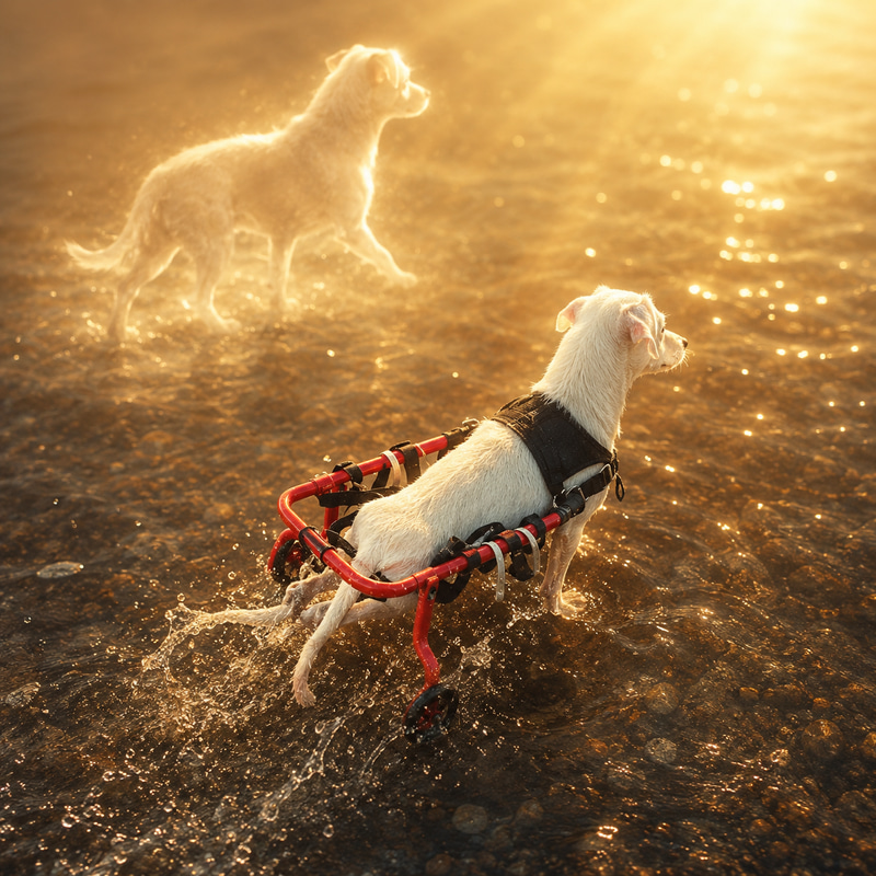 Dog In Wheelchair logo