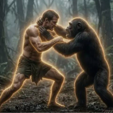 Man Vs Chimp logo