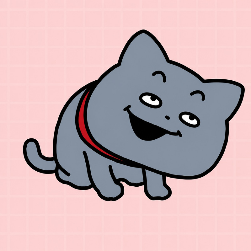 わるめのねこ logo
