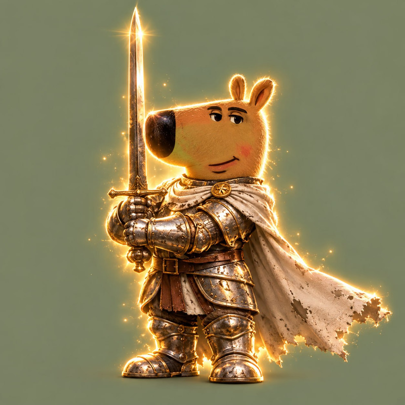 Chill Guy Wif Sword logo