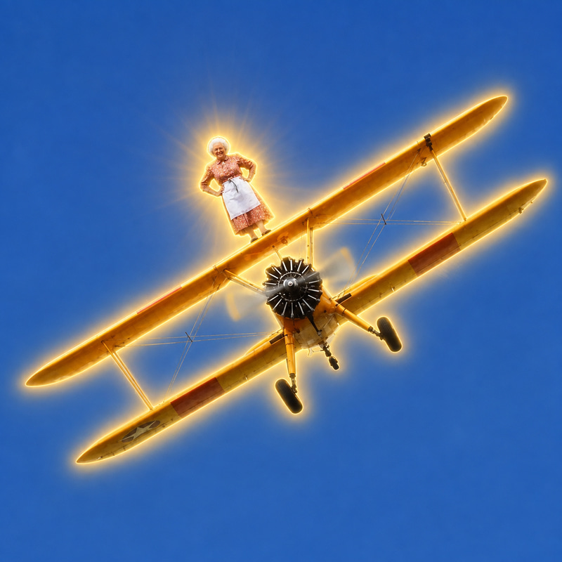 The Flying Fossil logo