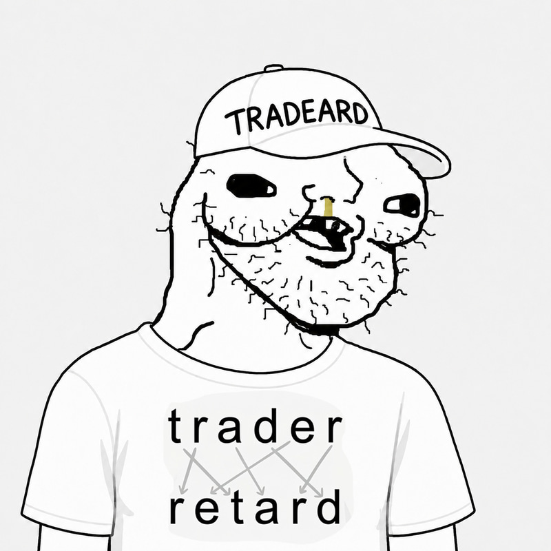 Trader = Retard logo