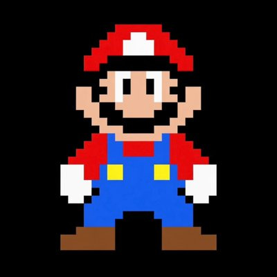 Pixel Mario Coin logo