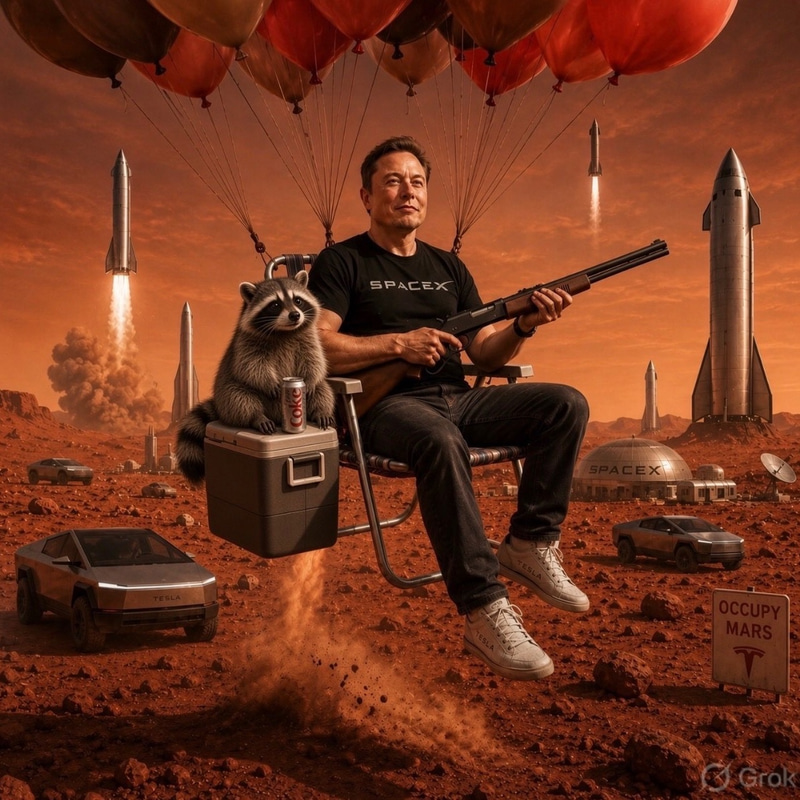 ELON MARTIAN logo