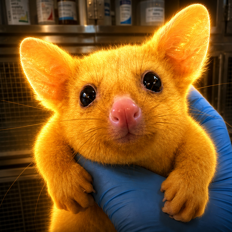 The Golden Possum logo