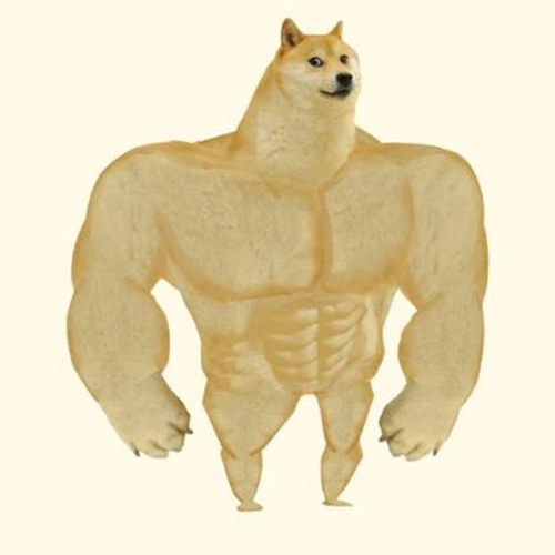Swole Doge logo