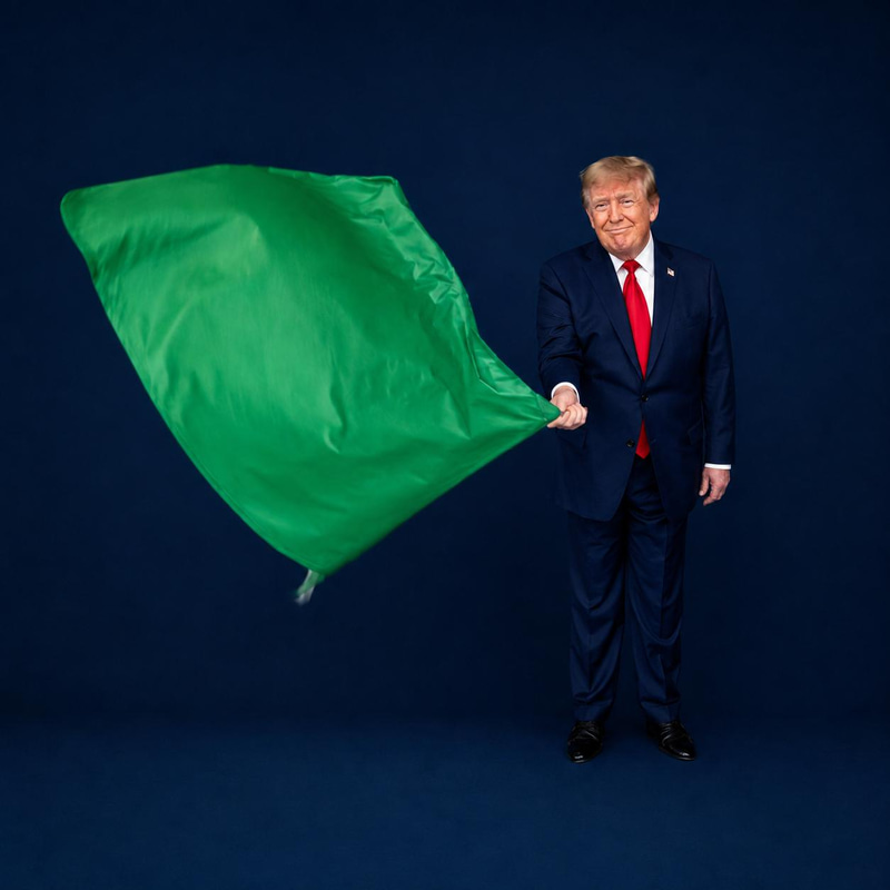 Trump Green Flag logo