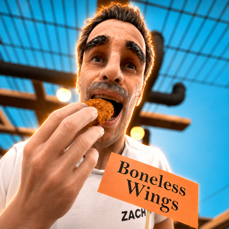 I Took A Bite Of A Boneless Wing logo