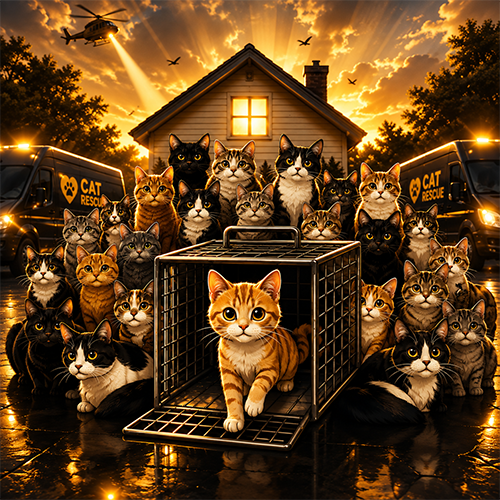 100 Cats logo