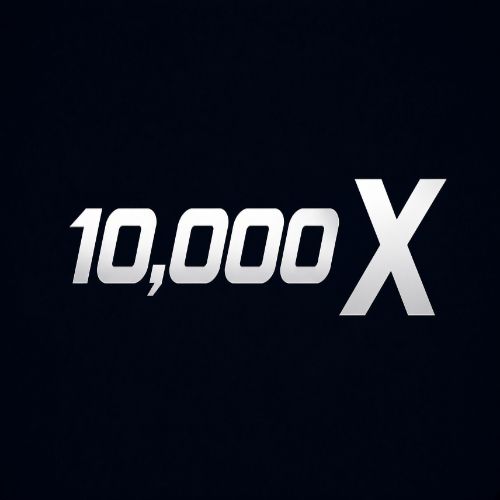 10,000X
