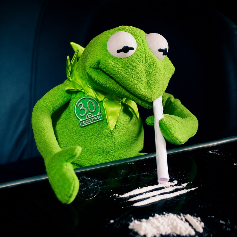 Kermit Wif Coke logo