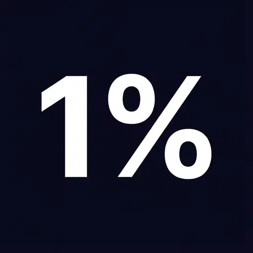 1%