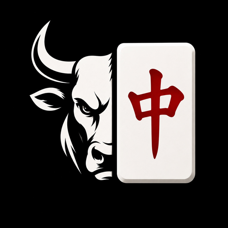 🐂🀄️ logo